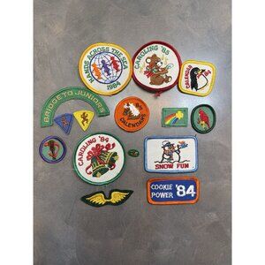 Vintage Lot Of 13 80s Girl Scout Patches Vintage Girl Power